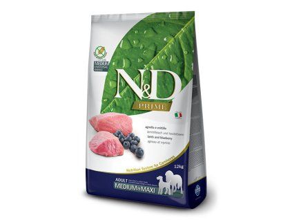 Farmina N&D Dog Prime Adult Medium & Maxi Lamb & Blueberry 12kg