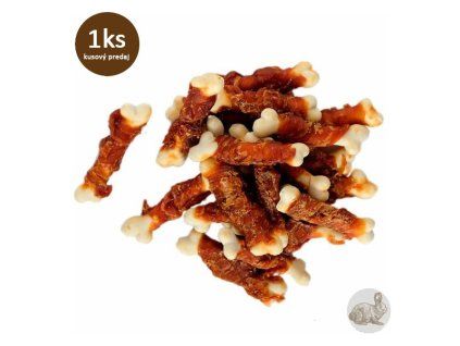 Vápniková kosť obalená králičím mäsom Fresh Farm - 1ks