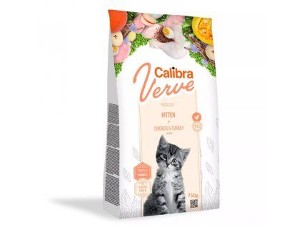 Calibra Cat Verve GF Mačiatko Chicken&Turkey 750g