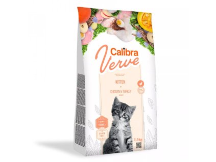 Calibra Cat Verve GF Mačiatko Chicken&Turkey 3,5kg