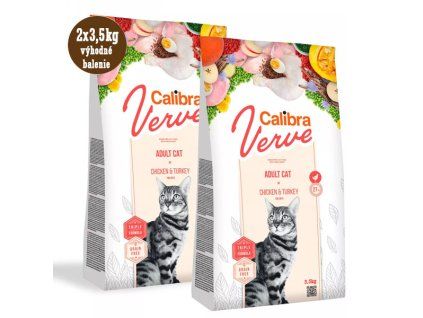 Calibra Cat Verve GF Adult Chicken&Turkey 2x3,5kg