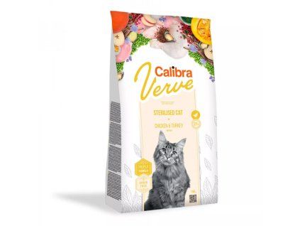 Calibra Cat Verve GF Sterilised Chicken&Turkey 750g