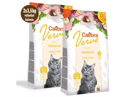 Calibra Cat Verve GF Sterilised Chicken&Turkey 2x3,5kg