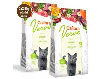 Calibra Cat Verve GF Adult Lamb&Venison 8+ 2x3,5kg