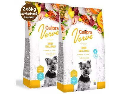 Calibra Dog Verve GF Junior Small Chicken&Duck 2x6kg