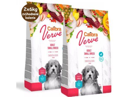 Calibra Dog Verve GF Adult Small Chicken&Duck 2x6kg