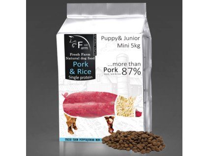 Fresh Farm Pre štenatá a mladých psov Mini Single Protein - Pork & Rice 5kg