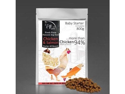 Fresh Farm Baby Starter All Breeds - Chicken & Salmon 800g