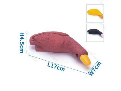 Latexový vtákopysk Nobleza hračka pre psa - 17cm