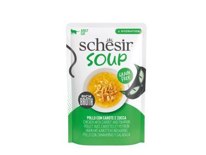 Schesir Cat Soup Kura, mrkva a tekvica 40g