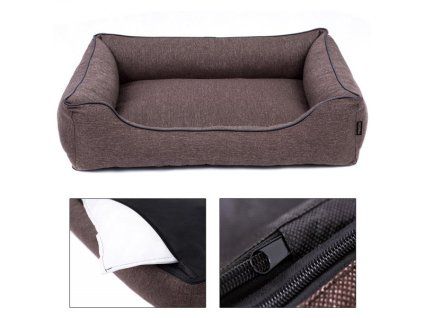 Sofa Mallorca Pelech Comfort - hnedá farba