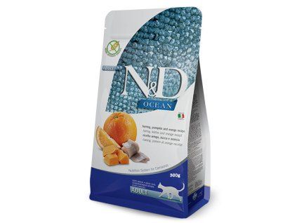 Farmina N&D Cat Ocean Pumpkin Adult Herring & Orange 300g