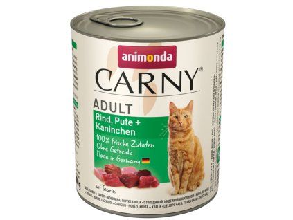 Animonda Carny Adult - Hovädzie, morka a králik 800g