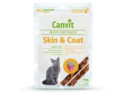Canvit Cat Skin & Coat Snacks 100g