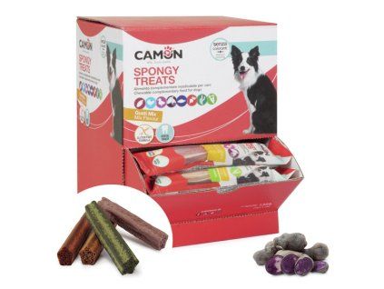 Camon Dental Dog Spongy Treats Tyčinka - bataty, kačica a fialové zemiaky 28g