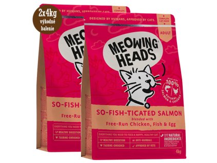 MEOWING HEADS So-fish-ticated Salmon 2x4kg