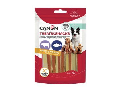 Camon Treats&Snacks Dog - Sandwich hovädzie s treskou 80g