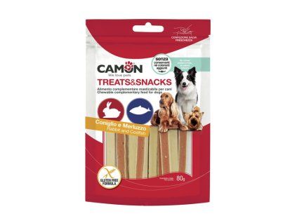 Camon Treats&Snacks Dog - Sandwich králičie s treskou 80g