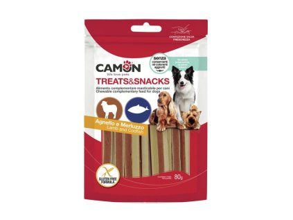 Camon Treats&Snacks Dog - Sandwich jahňacie s treskou 80g