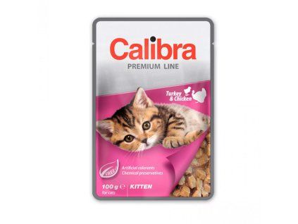 Calibra Cat Premium Mačiatko Turkey & Chicken 100g