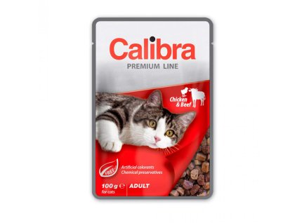 Calibra Cat Premium Adult Beef & Chicken 100g