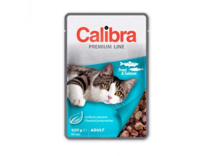 Calibra Cat Premium Adult Trout & Salmon 100g