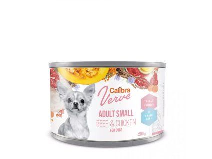 Calibra Dog Verve GF Adult Small Beef&Chicken 200g
