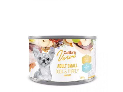 Calibra Dog Verve GF Adult Small Duck&Turkey 200g