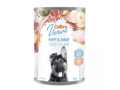 Calibra Dog Verve GF Junior Turkey&Lamb 400g