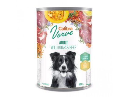 Calibra Dog Verve GF Adult Wild Boar&Beef 400g