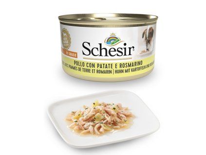 Schesir Dog Adult Petit Cousine - Kuracie filety, zemiaky a rozmarín 85g