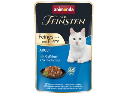Animonda Vom Feinsten Adult Cat - Hydina a filety z tresky 85g