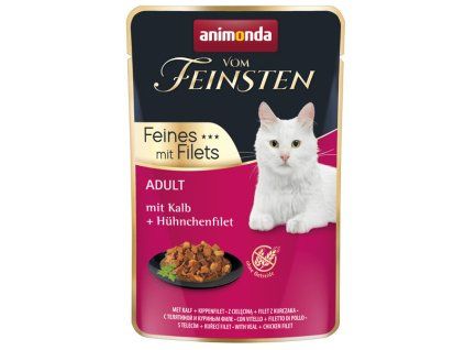 Animonda Vom Feinsten Adult Cat - Teľacie a kuracie filety 85g