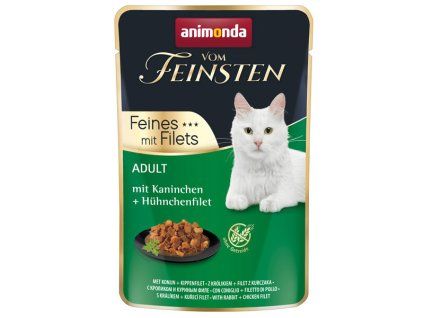 Animonda Vom Feinsten Adult Cat - Králik a kuracie filety 85g