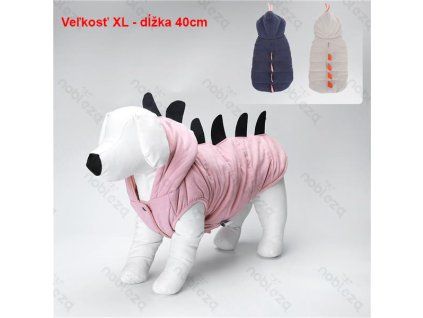 Bunda s kapucňou DINO pre psa Nobleza XL 40cm