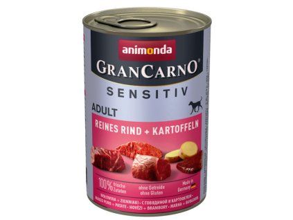 Animonda GranCarno Sensitiv Adult - Hovädzie so zemiakmi 400g