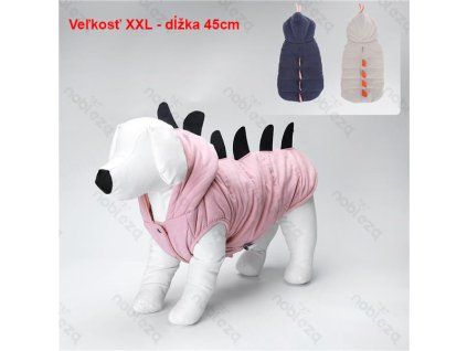 Bunda s kapucňou DINO pre psa Nobleza XXL 45cm