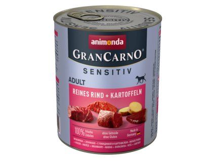 Animonda GranCarno Sensitiv Adult - Hovädzie so zemiakmi 800g