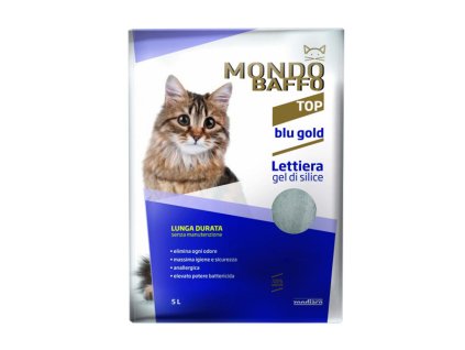 Silikátová podstielka Mondo Baffo pre mačky 5l