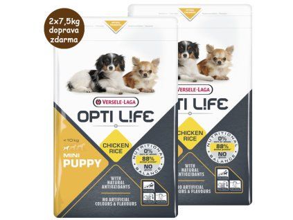 Versele-Laga Opti Life dog Puppy Mini 2x7,5kg