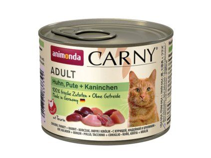 Animonda Carny Adult - Kura, morka a králik 200g