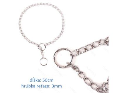 Sťahovací retiazkový obojok Nobleza 50cm