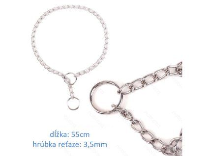 Sťahovací retiazkový obojok Nobleza 55cm