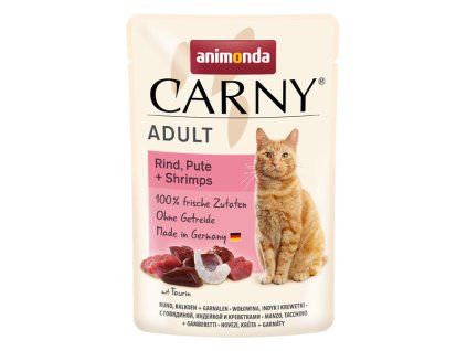 Animonda Carny Adult - Hovädzie, morka a krevety 85g