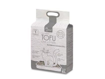 Podstielka pre mačky Velvet Paw Tofu s bambusovým uhlím 6l