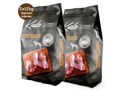 Kudo Dog LG Adult Medium&Maxi Turkey & Duck 2x12kg