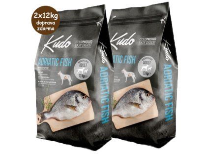 Kudo Dog LG Adult Medium&Maxi Adriatic Fish 2x12kg