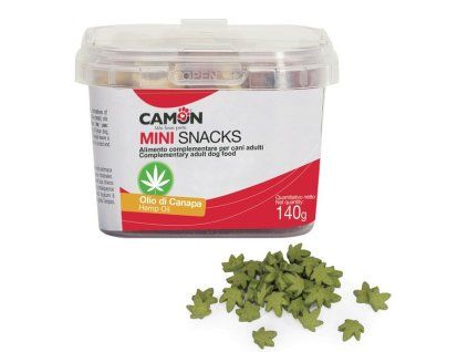 Camon Mini Snack s konopným olejom pre psov 140g