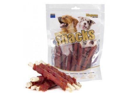 Magnum Dog Food Duck Roll on Rawhide Stick 250g