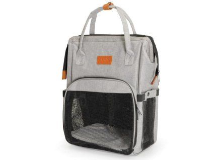 Ruksak pre zvieratá Carrier Camon šedý 27x24x42cm